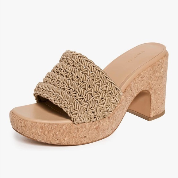 Vince “Nicki” Crochet Cork Platform Sandals Size 8.5 (Eur 39)